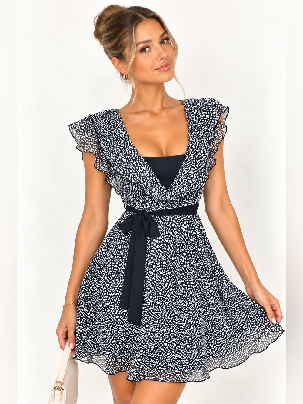 PRETTY SASH DRESS